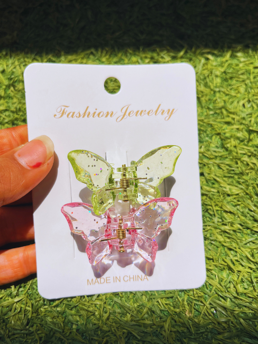 Colorful Butterfly Hair Clutcher Set | Daily Use Hair Accessories 6