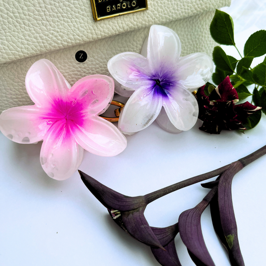 Floral Resin Hair Clips for Women & Girls – Pack of 6 | Stylish & Durable Hair Accessories